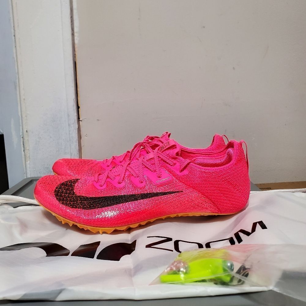 Nike Zoom Superfly Elite 2 Mens Sz 9 Sprinter Shoe Pink/Black New With Bag